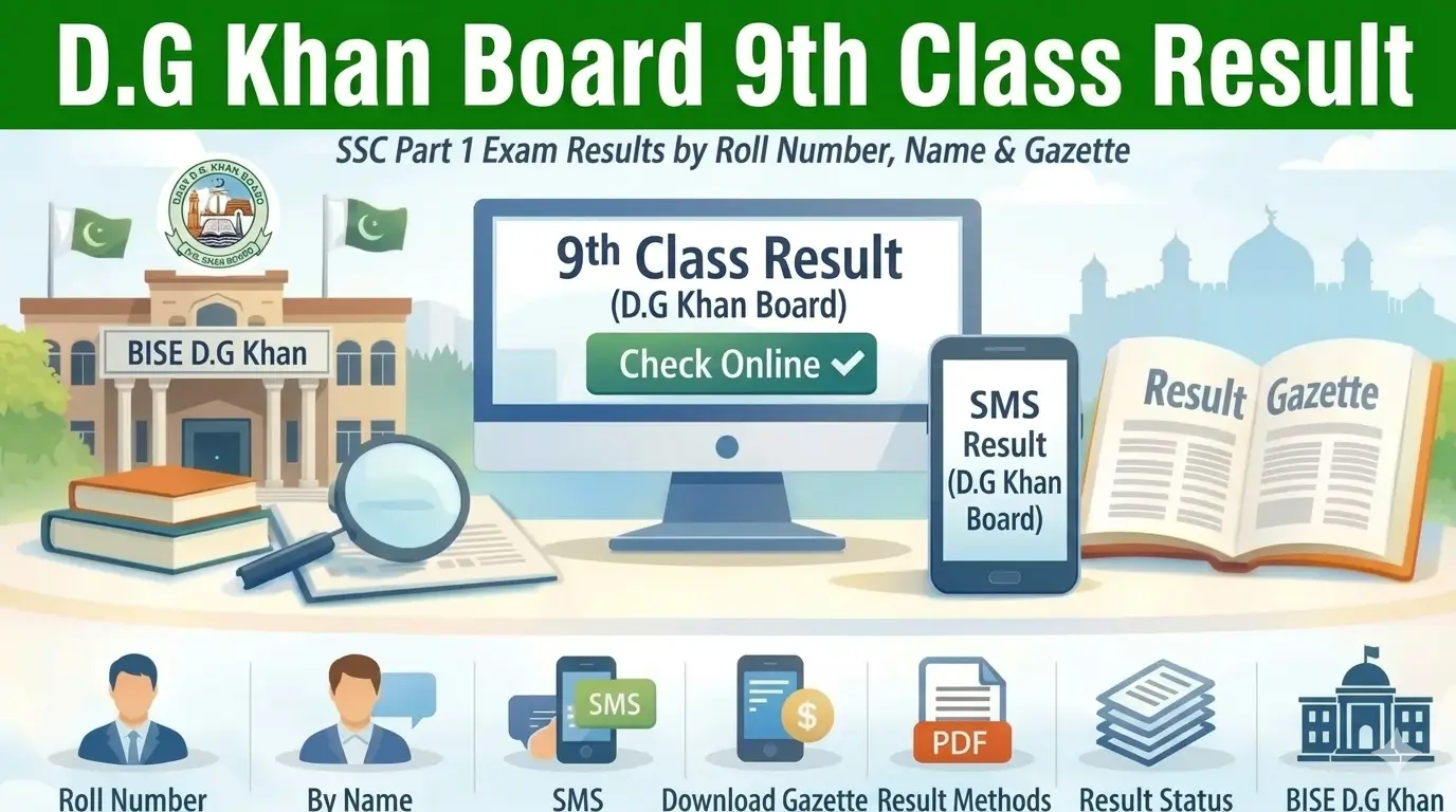 9th Class Result D.G Khan Board
