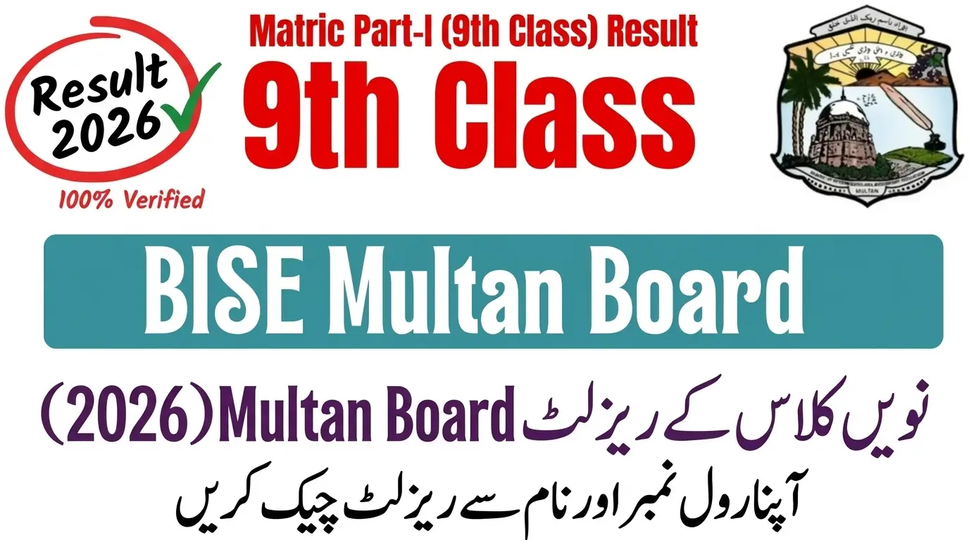9th Class Result Multan Board