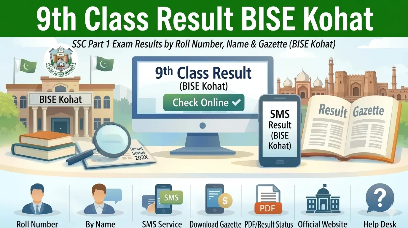 9th Class Result BISE Khoat