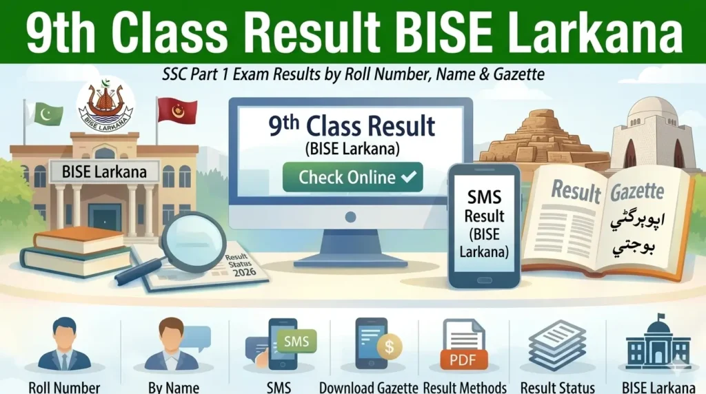 9th Class Result BISE Larkana