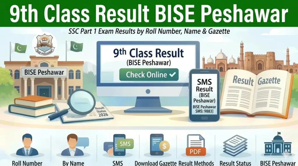 9th Class Result BISE Peshawar