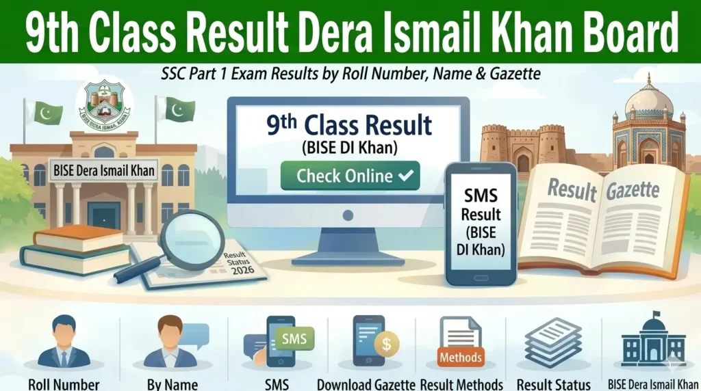 9th Class Result Dera Ismail Khan Board