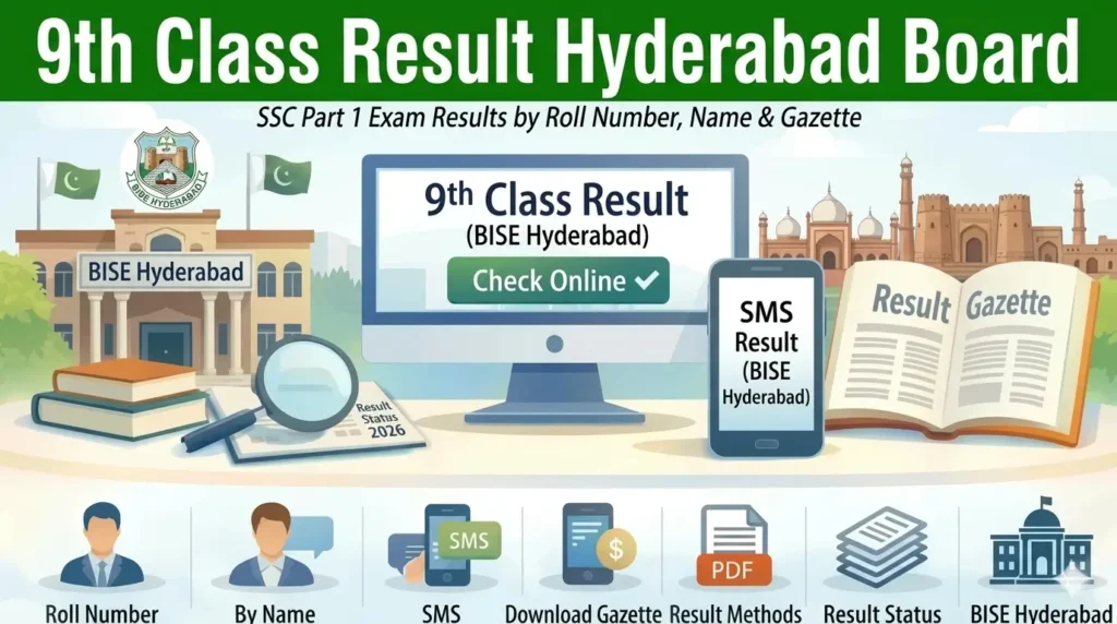 BISE Hyderabad 9th Class Result